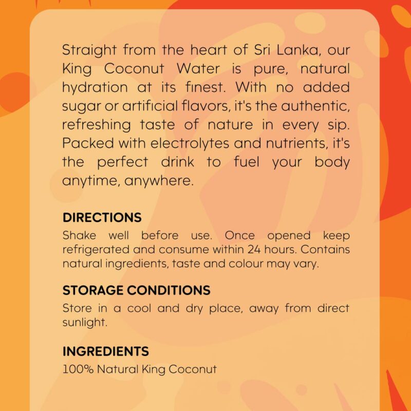 EKORA King Coconut Water - 200ml - Image 4